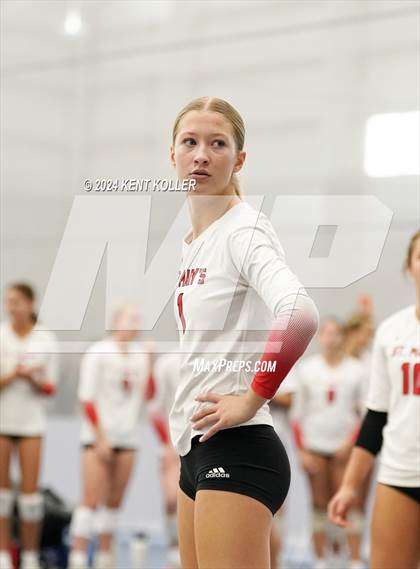 Thumbnail 2 in St. Mary's Prep vs. South Lyon East (Motor City Power Series) photogallery.