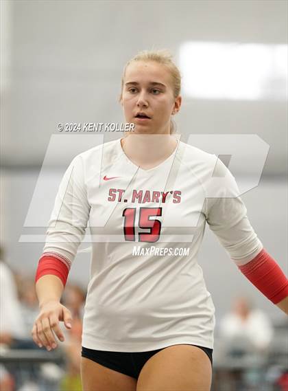 Thumbnail 2 in St. Mary's Prep vs. South Lyon East (Motor City Power Series) photogallery.