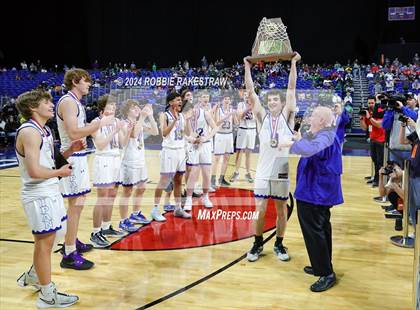 Thumbnail 2 in Lipan vs. Shelbyville (UIL 2A Basketball Final Medal Ceremony) photogallery.