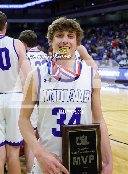 Thumbnail 2 in Lipan vs. Shelbyville (UIL 2A Basketball Final Medal Ceremony) photogallery.