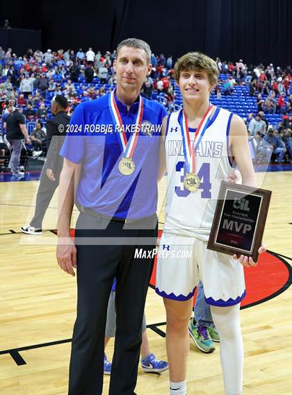 Thumbnail 1 in Lipan vs. Shelbyville (UIL 2A Basketball Final Medal Ceremony) photogallery.