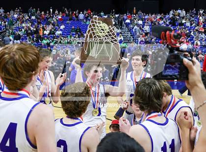 Thumbnail 2 in Lipan vs. Shelbyville (UIL 2A Basketball Final Medal Ceremony) photogallery.
