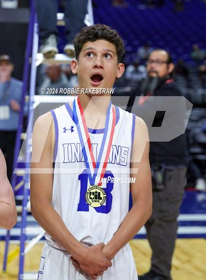 Thumbnail 2 in Lipan vs. Shelbyville (UIL 2A Basketball Final Medal Ceremony) photogallery.