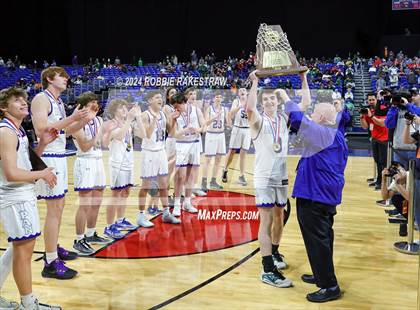 Thumbnail 1 in Lipan vs. Shelbyville (UIL 2A Basketball Final Medal Ceremony) photogallery.