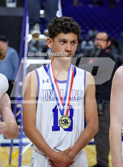 Thumbnail 3 in Lipan vs. Shelbyville (UIL 2A Basketball Final Medal Ceremony) photogallery.