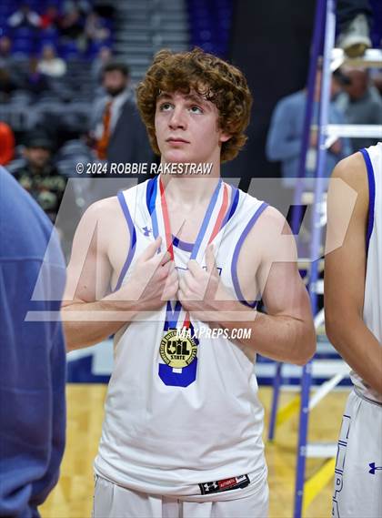 Thumbnail 3 in Lipan vs. Shelbyville (UIL 2A Basketball Final Medal Ceremony) photogallery.