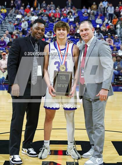 Thumbnail 3 in Lipan vs. Shelbyville (UIL 2A Basketball Final Medal Ceremony) photogallery.