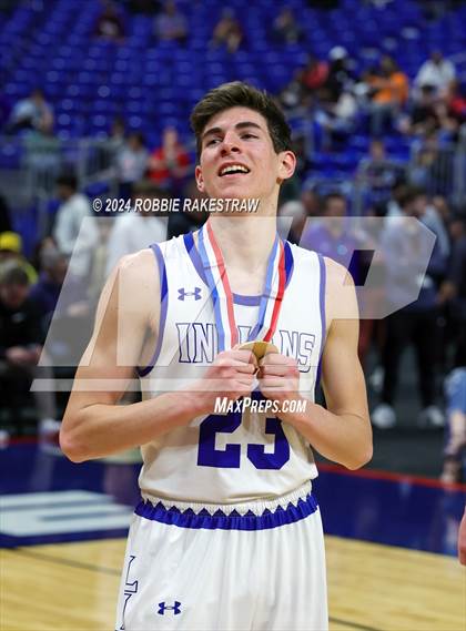 Thumbnail 2 in Lipan vs. Shelbyville (UIL 2A Basketball Final Medal Ceremony) photogallery.
