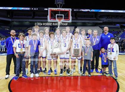 Thumbnail 3 in Lipan vs. Shelbyville (UIL 2A Basketball Final Medal Ceremony) photogallery.
