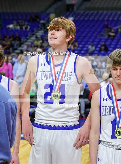 Thumbnail 2 in Lipan vs. Shelbyville (UIL 2A Basketball Final Medal Ceremony) photogallery.