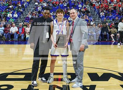 Thumbnail 2 in Lipan vs. Shelbyville (UIL 2A Basketball Final Medal Ceremony) photogallery.