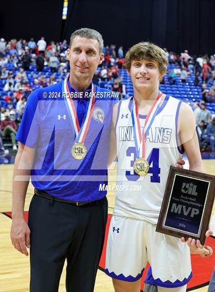 Thumbnail 2 in Lipan vs. Shelbyville (UIL 2A Basketball Final Medal Ceremony) photogallery.