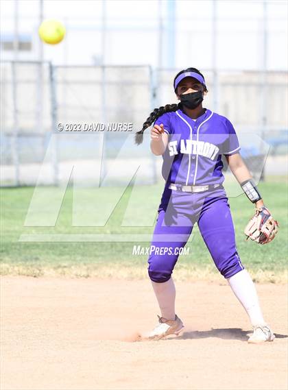 Thumbnail 1 in St. Anthony @ Quartz Hill (CIF SS Softball D3 Second Round Playoff) photogallery.