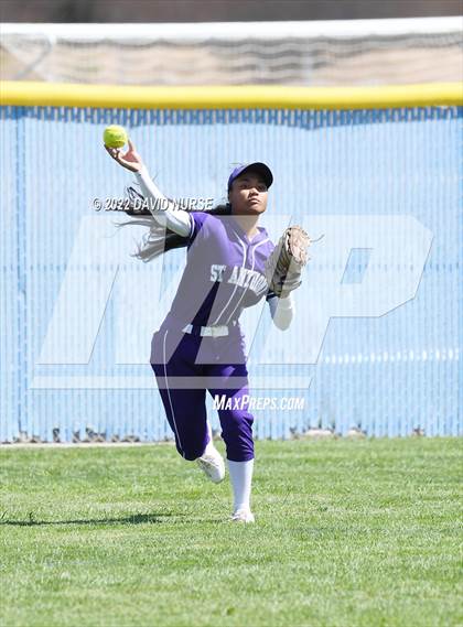 Thumbnail 2 in St. Anthony @ Quartz Hill (CIF SS Softball D3 Second Round Playoff) photogallery.