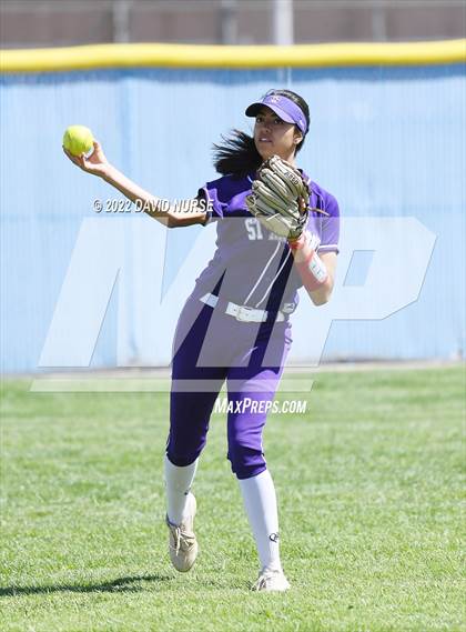 Thumbnail 2 in St. Anthony @ Quartz Hill (CIF SS Softball D3 Second Round Playoff) photogallery.