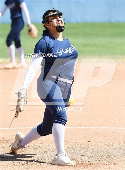Thumbnail 3 in St. Anthony @ Quartz Hill (CIF SS Softball D3 Second Round Playoff) photogallery.