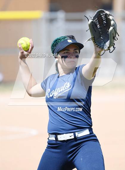 Thumbnail 2 in St. Anthony @ Quartz Hill (CIF SS Softball D3 Second Round Playoff) photogallery.