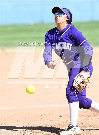 Thumbnail 2 in St. Anthony @ Quartz Hill (CIF SS Softball D3 Second Round Playoff) photogallery.