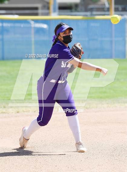 Thumbnail 3 in St. Anthony @ Quartz Hill (CIF SS Softball D3 Second Round Playoff) photogallery.