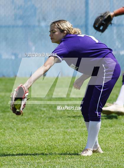 Thumbnail 3 in St. Anthony @ Quartz Hill (CIF SS Softball D3 Second Round Playoff) photogallery.