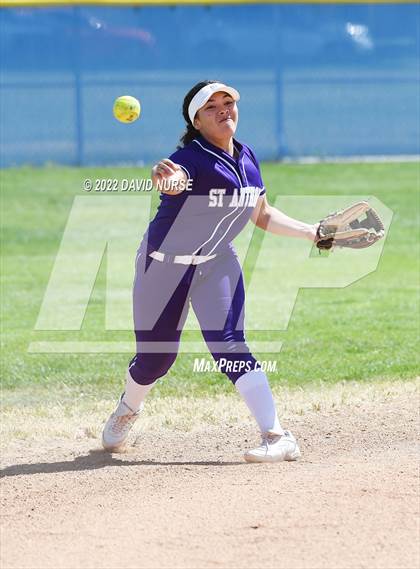 Thumbnail 2 in St. Anthony @ Quartz Hill (CIF SS Softball D3 Second Round Playoff) photogallery.