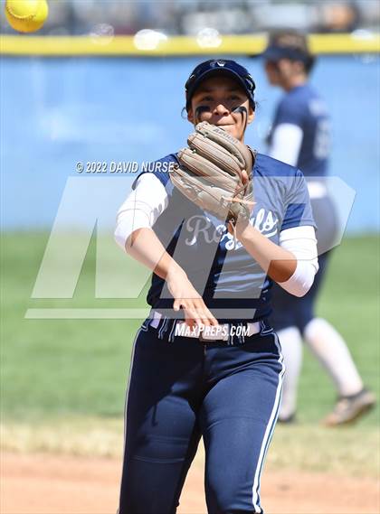 Thumbnail 3 in St. Anthony @ Quartz Hill (CIF SS Softball D3 Second Round Playoff) photogallery.