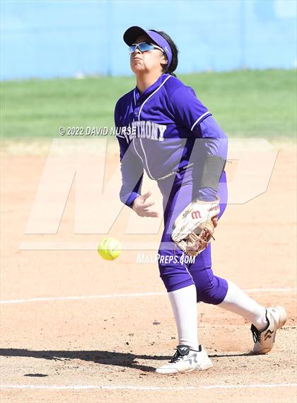 Thumbnail 2 in St. Anthony @ Quartz Hill (CIF SS Softball D3 Second Round Playoff) photogallery.