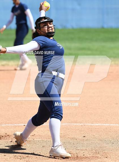 Thumbnail 2 in St. Anthony @ Quartz Hill (CIF SS Softball D3 Second Round Playoff) photogallery.