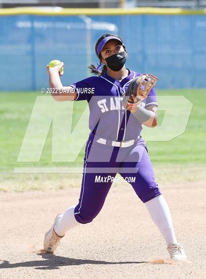 Thumbnail 1 in St. Anthony @ Quartz Hill (CIF SS Softball D3 Second Round Playoff) photogallery.