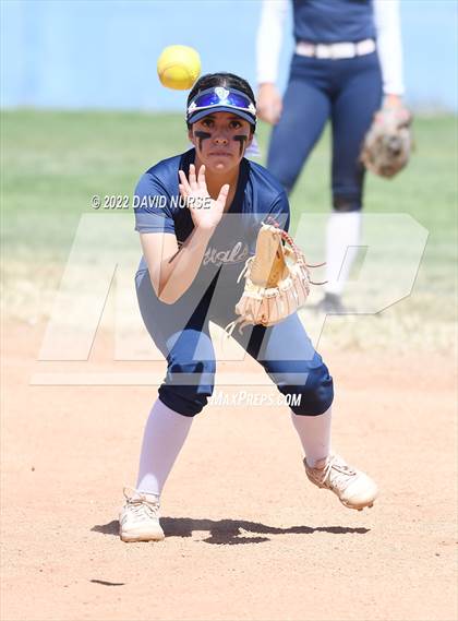 Thumbnail 3 in St. Anthony @ Quartz Hill (CIF SS Softball D3 Second Round Playoff) photogallery.