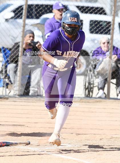 Thumbnail 2 in St. Anthony @ Quartz Hill (CIF SS Softball D3 Second Round Playoff) photogallery.
