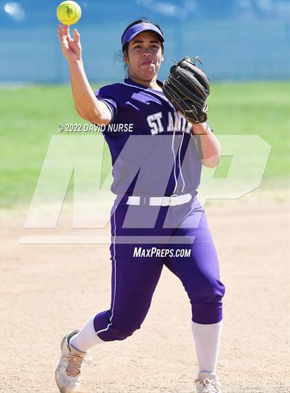 Thumbnail 2 in St. Anthony @ Quartz Hill (CIF SS Softball D3 Second Round Playoff) photogallery.
