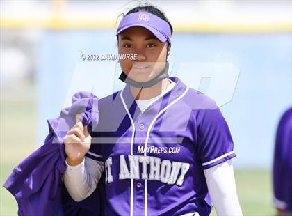 Thumbnail 1 in St. Anthony @ Quartz Hill (CIF SS Softball D3 Second Round Playoff) photogallery.