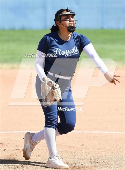 Thumbnail 3 in St. Anthony @ Quartz Hill (CIF SS Softball D3 Second Round Playoff) photogallery.