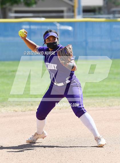 Thumbnail 3 in St. Anthony @ Quartz Hill (CIF SS Softball D3 Second Round Playoff) photogallery.