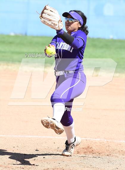 Thumbnail 3 in St. Anthony @ Quartz Hill (CIF SS Softball D3 Second Round Playoff) photogallery.
