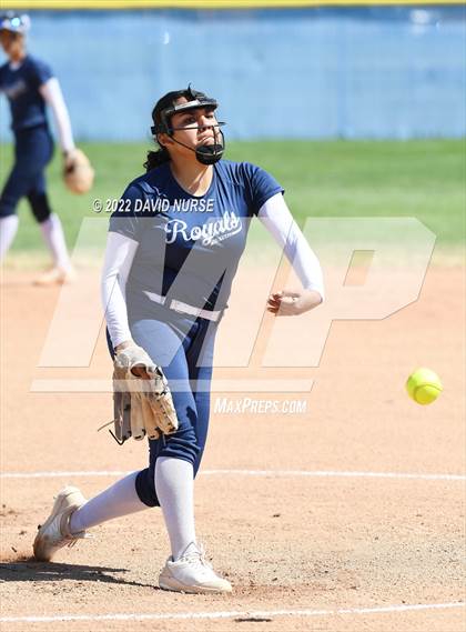 Thumbnail 1 in St. Anthony @ Quartz Hill (CIF SS Softball D3 Second Round Playoff) photogallery.
