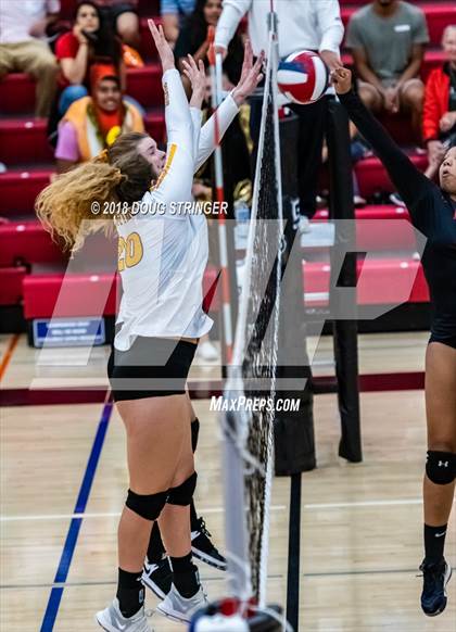 Thumbnail 3 in Aragon vs. Mountain View (CIF-CCS Div II Girls Volleyball Championship) photogallery.
