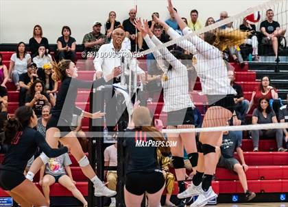 Thumbnail 3 in Aragon vs. Mountain View (CIF-CCS Div II Girls Volleyball Championship) photogallery.