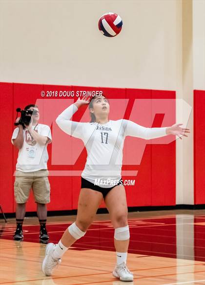 Thumbnail 1 in Aragon vs. Mountain View (CIF-CCS Div II Girls Volleyball Championship) photogallery.