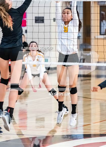 Thumbnail 2 in Aragon vs. Mountain View (CIF-CCS Div II Girls Volleyball Championship) photogallery.