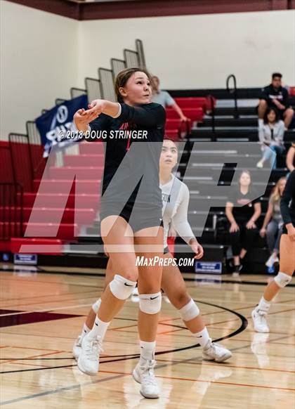 Thumbnail 2 in Aragon vs. Mountain View (CIF-CCS Div II Girls Volleyball Championship) photogallery.