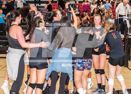 Thumbnail 3 in Aragon vs. Mountain View (CIF-CCS Div II Girls Volleyball Championship) photogallery.