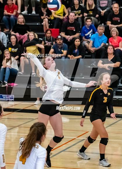 Thumbnail 3 in Aragon vs. Mountain View (CIF-CCS Div II Girls Volleyball Championship) photogallery.