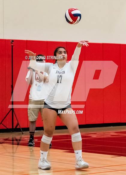 Thumbnail 3 in Aragon vs. Mountain View (CIF-CCS Div II Girls Volleyball Championship) photogallery.