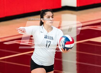 Thumbnail 3 in Aragon vs. Mountain View (CIF-CCS Div II Girls Volleyball Championship) photogallery.