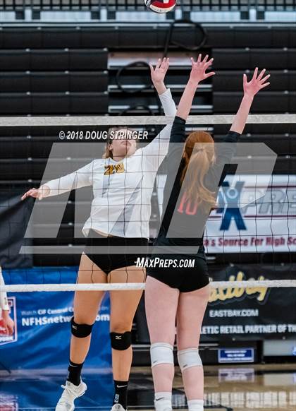 Thumbnail 1 in Aragon vs. Mountain View (CIF-CCS Div II Girls Volleyball Championship) photogallery.