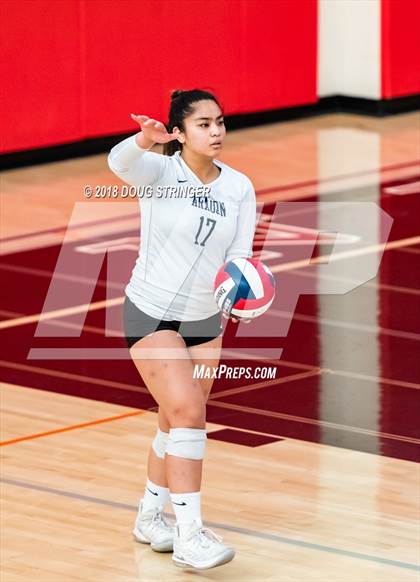 Thumbnail 2 in Aragon vs. Mountain View (CIF-CCS Div II Girls Volleyball Championship) photogallery.