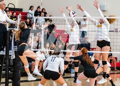 Thumbnail 3 in Aragon vs. Mountain View (CIF-CCS Div II Girls Volleyball Championship) photogallery.