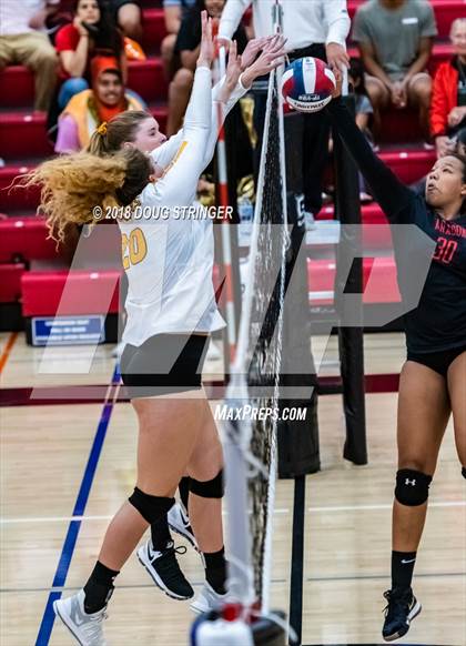 Thumbnail 1 in Aragon vs. Mountain View (CIF-CCS Div II Girls Volleyball Championship) photogallery.